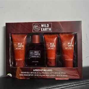 Wild Earth 4 Piece Kit - Shower Gel, Fragrance Mist, Hand Cream & Body Lotion